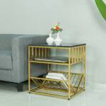 ขาย โต๊ะข้างอเนกประสงค์ 3 Layers Marble Side Table