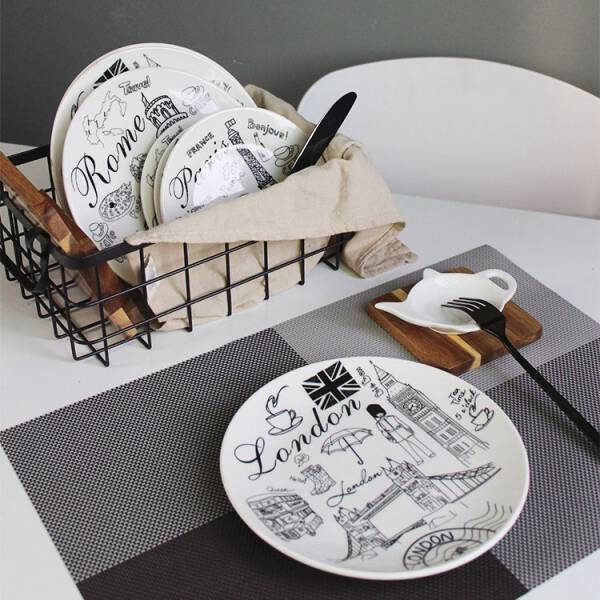 ขาย จานเซรามิก Ceramic City Dish