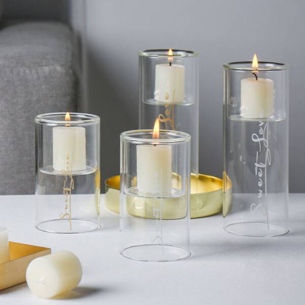 ขาย เชิงเทียนแก้วกันลม Glass Candle Holder