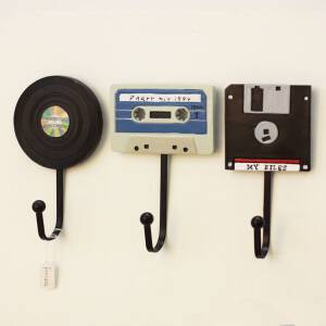 ขาย ราวแขวนขอติดผนัง Tape Disk Wall Hanger Set