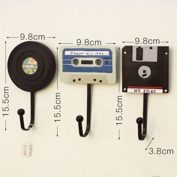 ขาย ราวแขวนขอติดผนัง Tape Disk Wall Hanger Set