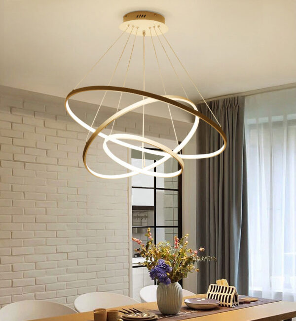 ขาย โคมไฟแต่งบ้านติดเพดาน Tri-Circle Chandelier