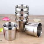 ขาย แก้วน้ำสแตนเลส Korea Double Layers Stainless Cup