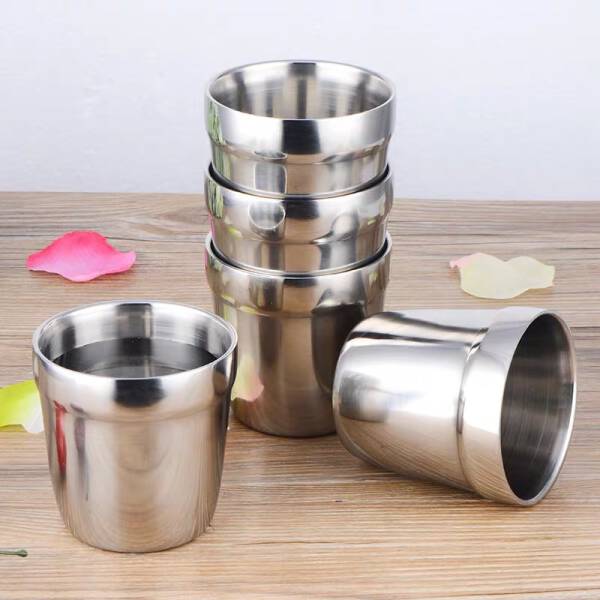ขาย แก้วน้ำสแตนเลส Korea Double Layers Stainless Cup