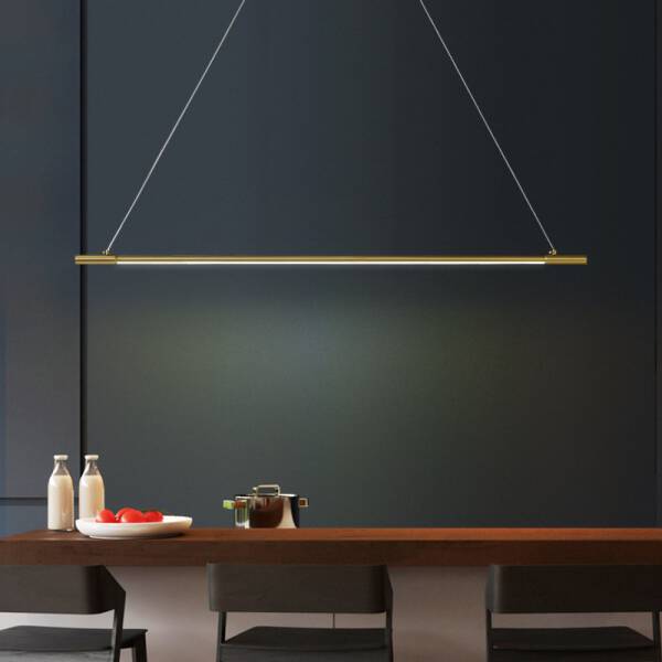 ขาย โคมไฟแต่งบ้านติดเพดาน Golden Long Chandelier Single Tube