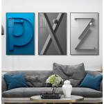 ขาย กรอบรูปตกแต่งผนังบ้าน Decor Alphabet Canvas