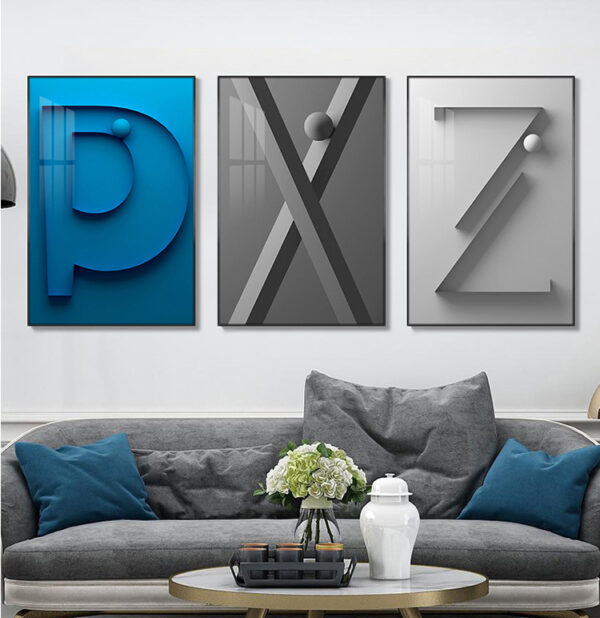 ขาย กรอบรูปตกแต่งผนังบ้าน Decor Alphabet Canvas
