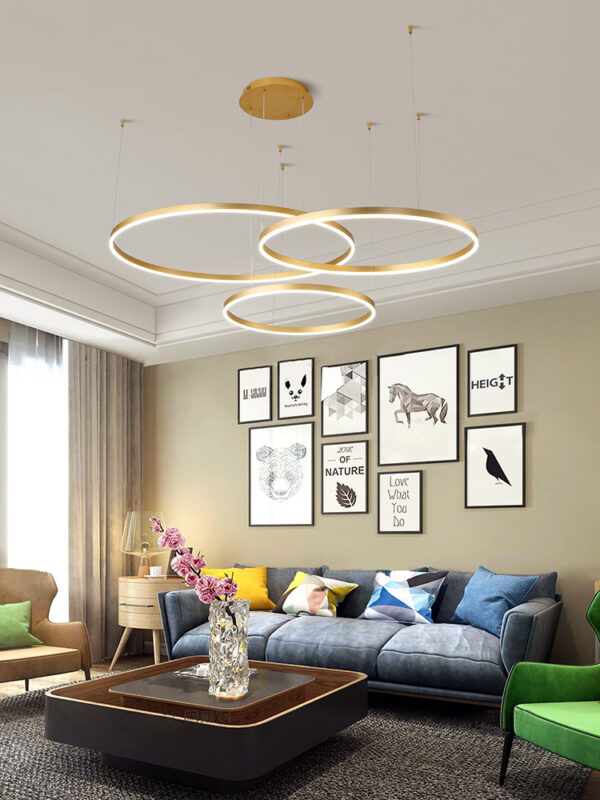 ขาย โคมไฟแต่งบ้านติดเพดาน Luxury Circle Chandelier V