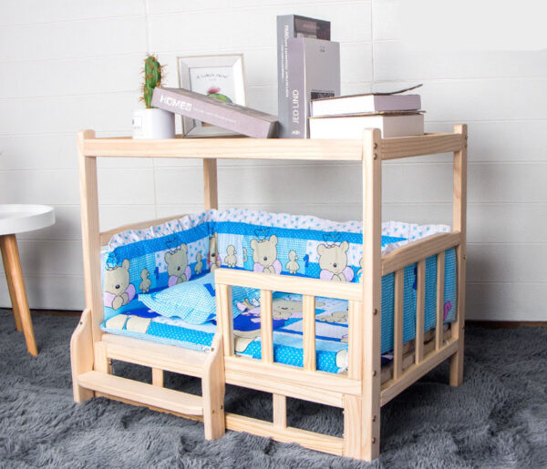 ขาย โต๊ะข้างพร้อมที่นอนสัตว์เลี้ยง Wooden Catbed Side Table