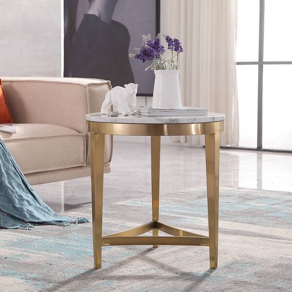 ขาย โต๊ะข้างท็อปหินอ่อน Premium Marble Side Table II