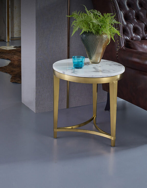 ขาย โต๊ะข้างท็อปหินอ่อน Premium Marble Side Table II