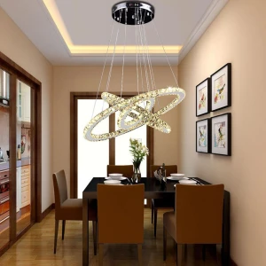 ขาย โคมไฟแต่งบ้านติดเพดาน Luxury Circle Chandelier Set