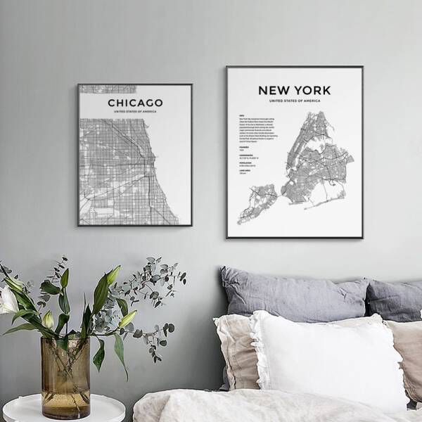 ขาย กรอบรูปตกแต่งผนังบ้าน City Decor Art Canvas