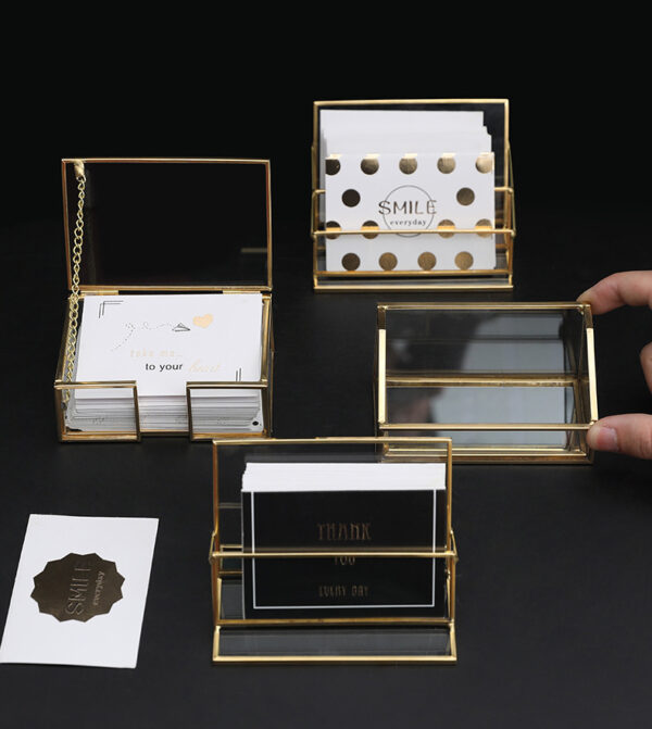 ขาย กล่องใส่นามบัตร Golden Decor Card Holder