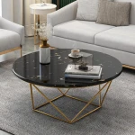 ขาย โต๊ะกลางท็อปหินอ่อน Round Marble Coffee Table