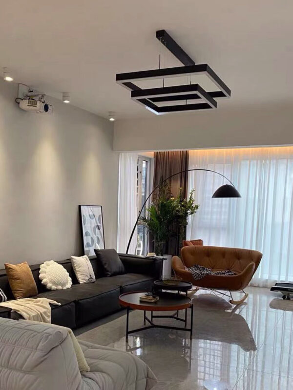 ขาย โคมไฟแต่งบ้านติดเพดาน Square Livingroom Ceiling Lamp