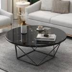 ขาย โต๊ะกลางท็อปหินอ่อน Round Marble Coffee Table