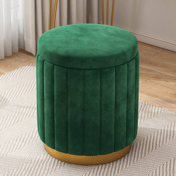 ขาย เก้าอี้สตูลแต่งบ้านพร้อมช่องเก็บของ Storage Velvet Stool