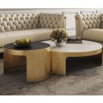 ขาย ชุดโต๊ะกลางห้องรับแขก Home Decor Marble Coffee Table Set