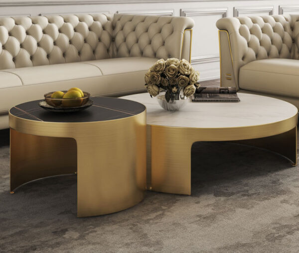 ขาย ชุดโต๊ะกลางห้องรับแขก Home Decor Marble Coffee Table Set