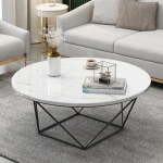 ขาย โต๊ะกลางท็อปหินอ่อน Round Marble Coffee Table