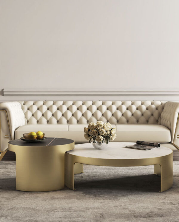 ขาย ชุดโต๊ะกลางห้องรับแขก Home Decor Marble Coffee Table Set