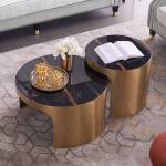 ขาย ชุดโต๊ะกลางห้องรับแขก Home Decor Marble Coffee Table Set