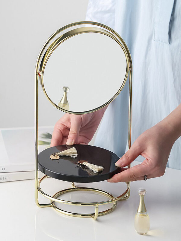 ขาย กระจกตกแต่งบ้านลายหินอ่อน Marble Table Mirror II