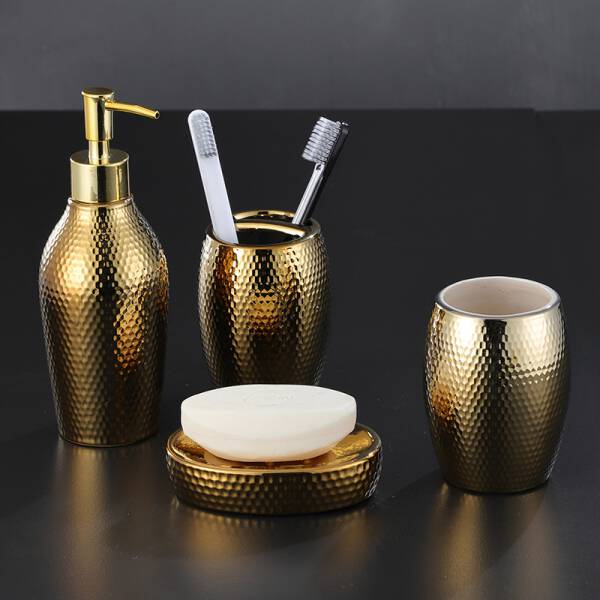 ขาย ชุดจัดระเบียบห้องน้ำ Golden Toilet Set 5 pcs