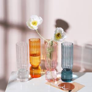 ขาย แจกันดอกไม้ตกแต่งบ้าน Glass Designed Decor Vase