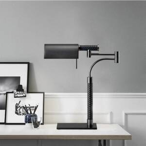 ขาย โคมไฟตั้งโต๊ะทำงาน Black Luxury Table Lamp