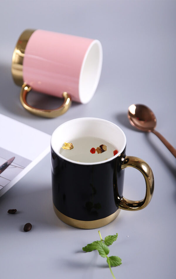 ขาย ถ้วยกาแฟเซรามิค Golden Designed Mug