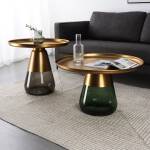 ขาย ชุดโต๊ะกลางห้องรับแขก Nordic Tempered Glass Livingroom Table