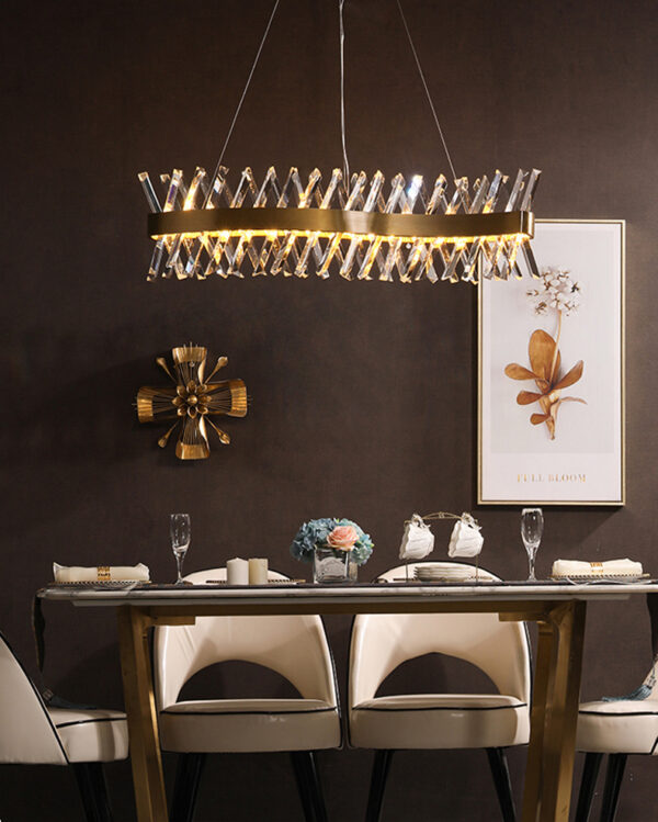 ขาย โคมไฟคริสตัลตกแต่งบ้าน - Rectangle Crystal Luxury Chandelier