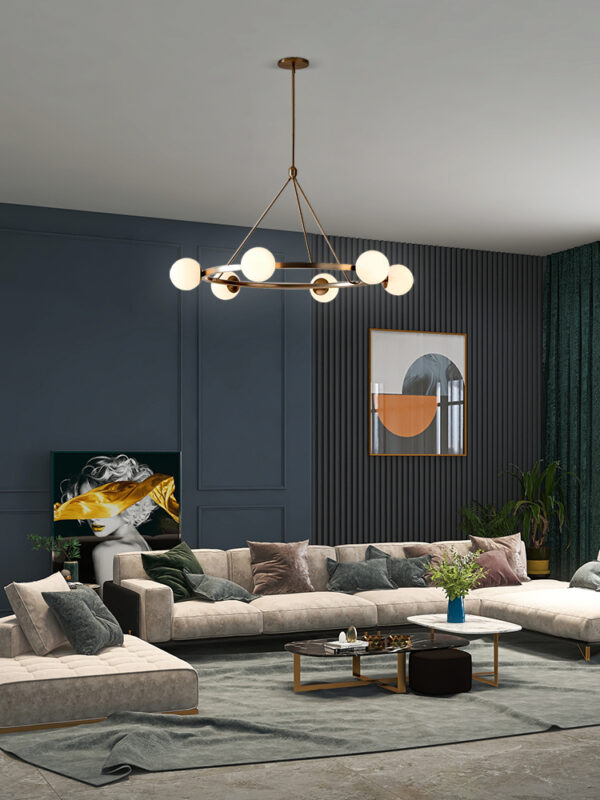 ขาย โคมไฟแต่งบ้านติดเพดาน - Circle Designed Luxury Chandelier