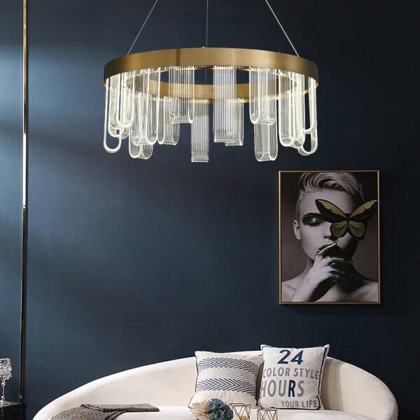 ขาย โคมไฟแต่งบ้านติดเพดาน - Ribbon Designed Circle Chandelier