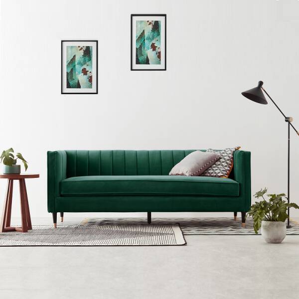 ขาย เก้าอี้โซฟาตกแต่งบ้าน - Luxury Velvet Sofa