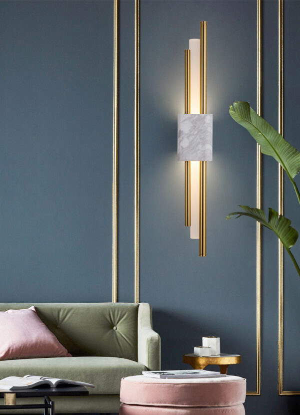 ขาย โคมไฟหินอ่อนติดผนัง - Marble Wall Decor Lamp II
