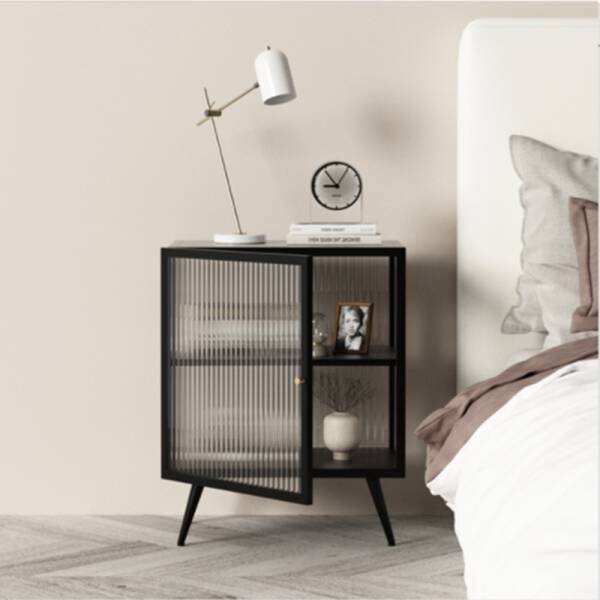 ขาย โต๊ะข้างเตียง - Designed Tempered Glass Side Table II