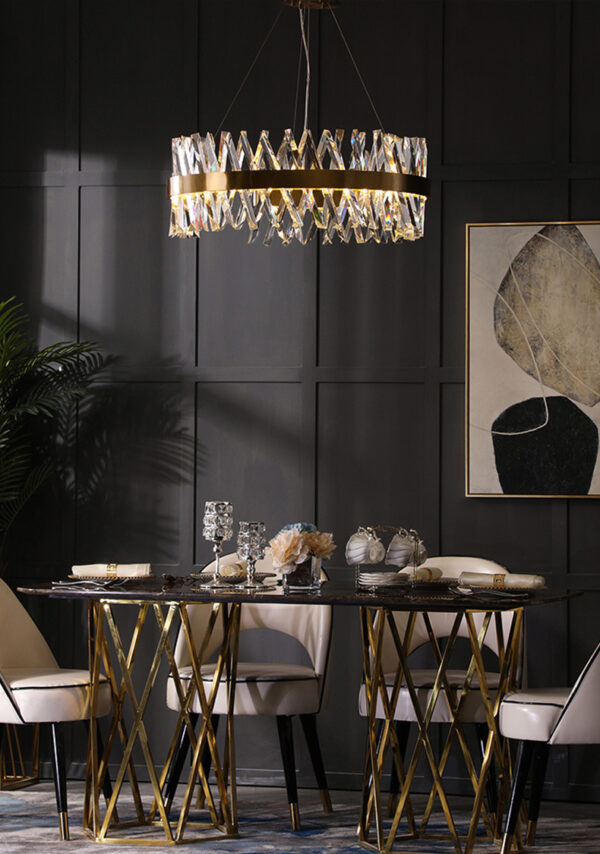 ขาย โคมไฟคริสตัลตกแต่งบ้าน - Circle Crystal Luxury Chandelier