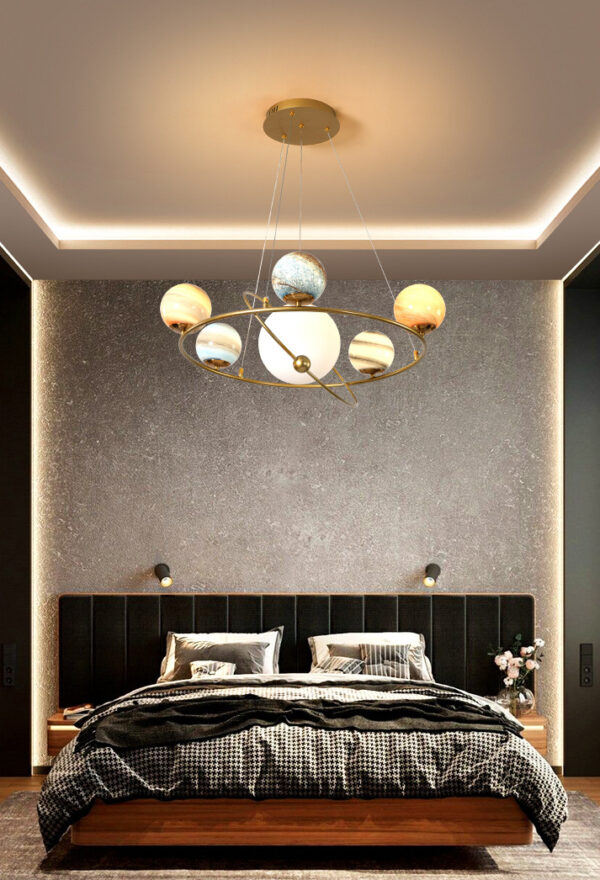 ขาย โคมไฟแต่งบ้านติดเพดาน - Universe Circle Chandelier