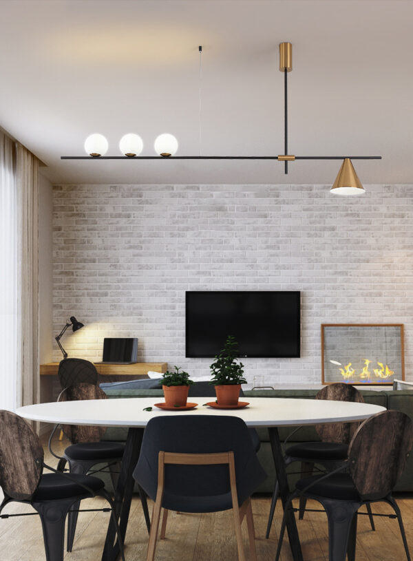 ขาย โคมไฟแต่งบ้านติดเพดาน - Decorating Long Chandelier III