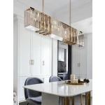 ขาย โคมไฟแต่งบ้านติดเพดาน - Luxury Rectangle Chandelier