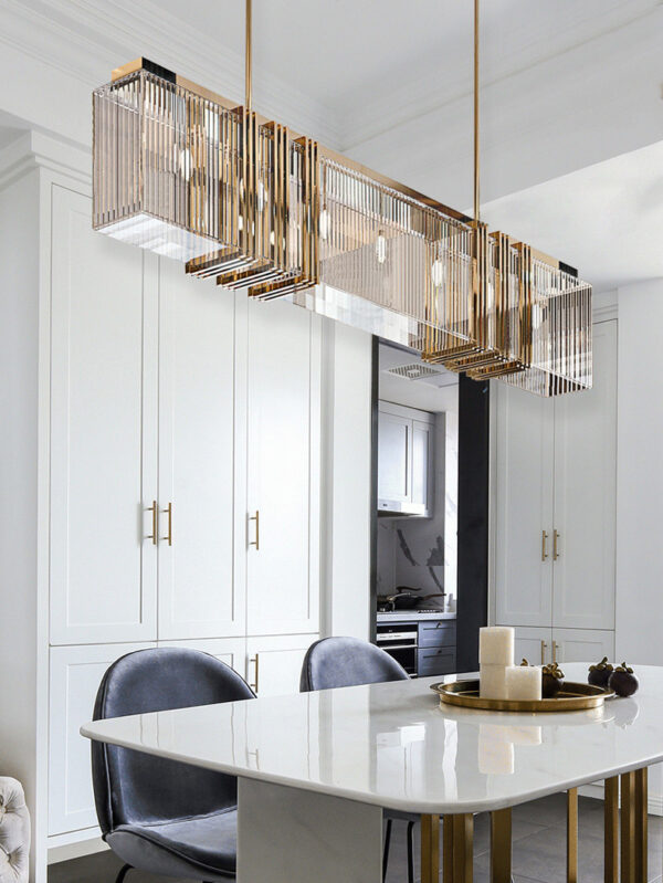 ขาย โคมไฟแต่งบ้านติดเพดาน - Luxury Rectangle Chandelier