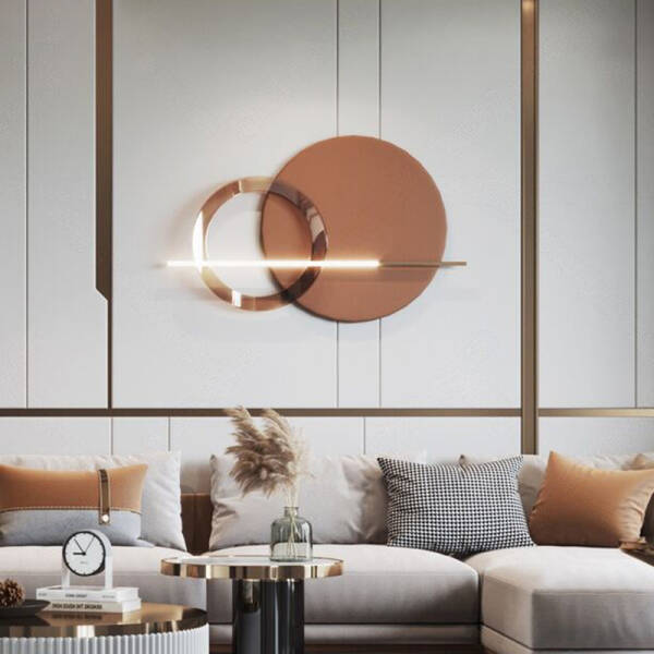 โคมไฟติดผนัง - Wall Decor Designed Circle Lamp