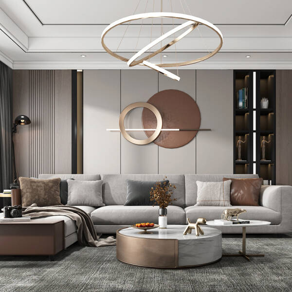 โคมไฟติดผนัง - Wall Decor Designed Circle Lamp - Image 4