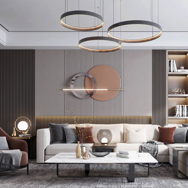 โคมไฟติดผนัง - Wall Decor Designed Circle Lamp - Image 5