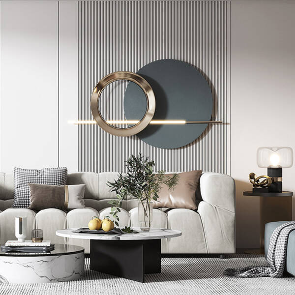 โคมไฟติดผนัง - Wall Decor Designed Circle Lamp - Image 2