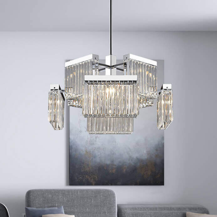 โคมไฟแต่งบ้านติดเพดาน – Crystal Luxury Decor Ceiling Lamp IX