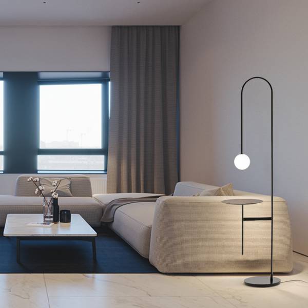 โต๊ะข้างโคมไฟตั้งพื้น - Creative Decor Side Table Lamp XIV - Image 3